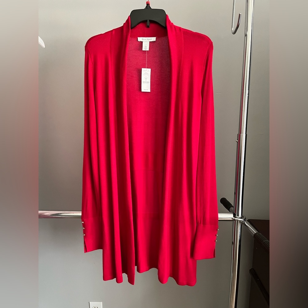 Awesome red White House Black Market sweater. NWT